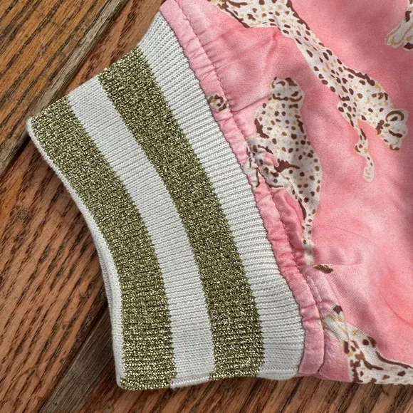 Never Fully Dressed Leopard Bomber Jacket NWT - Picture 5 of 6